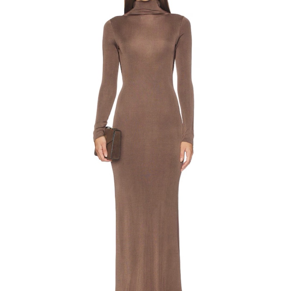 REVOLVE Chocolate Long Sleeve Dress